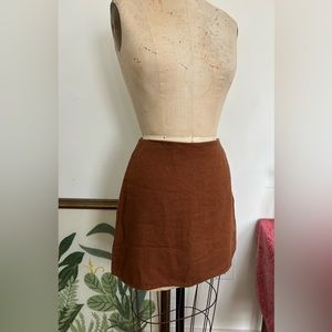 Reformation Linen Skirt